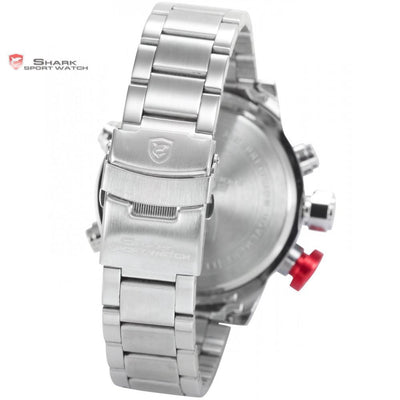 Gulper Shark Sport Watch Silver/White/Red