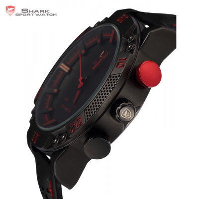 Kitefin Shark Type A Sport Watch Black/Red