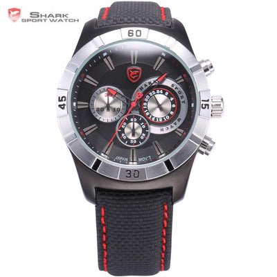 Ganges Shark 2nd Sport Watch Black/Red