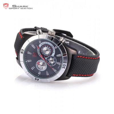 Ganges Shark 2nd Sport Watch Black/Red