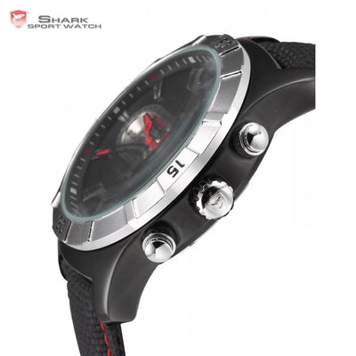 Ganges Shark 2nd Sport Watch Black/Red