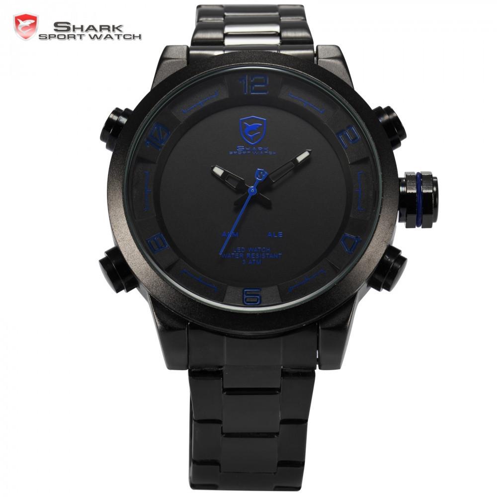 GULPER Shark 2 Sport Watch Black Blue SW 362 TheSharkWatchCo